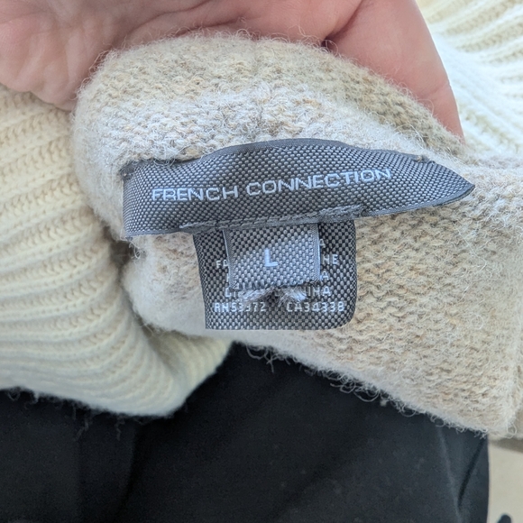 French Connection Two-Tone Turtleneck Sweater - Picture 5 of 6